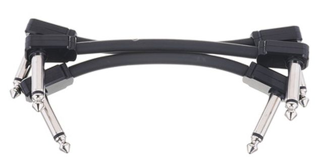 Ernie Ball Flex Patch Cable 3" black set