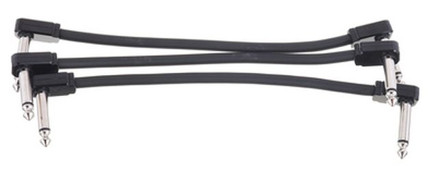 Ernie Ball Flex Patch Cable 6" black set