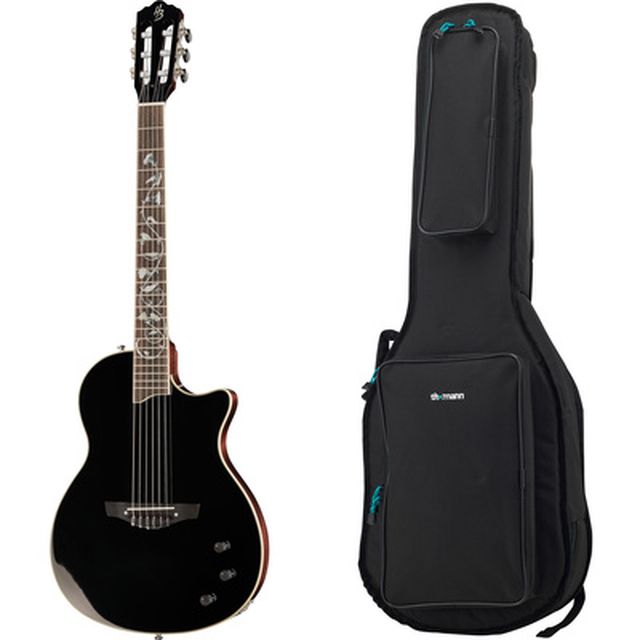 Harley Benton Nashville Nylon Plus BK w/Bag