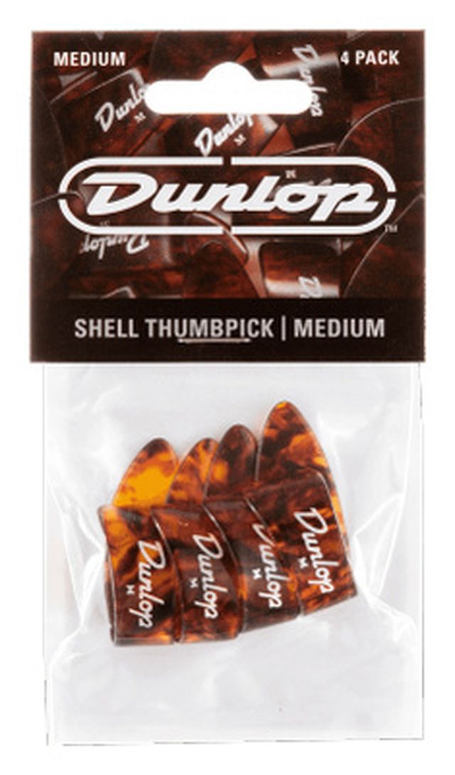 Dunlop Thumb Pick med. Shell 4er Set