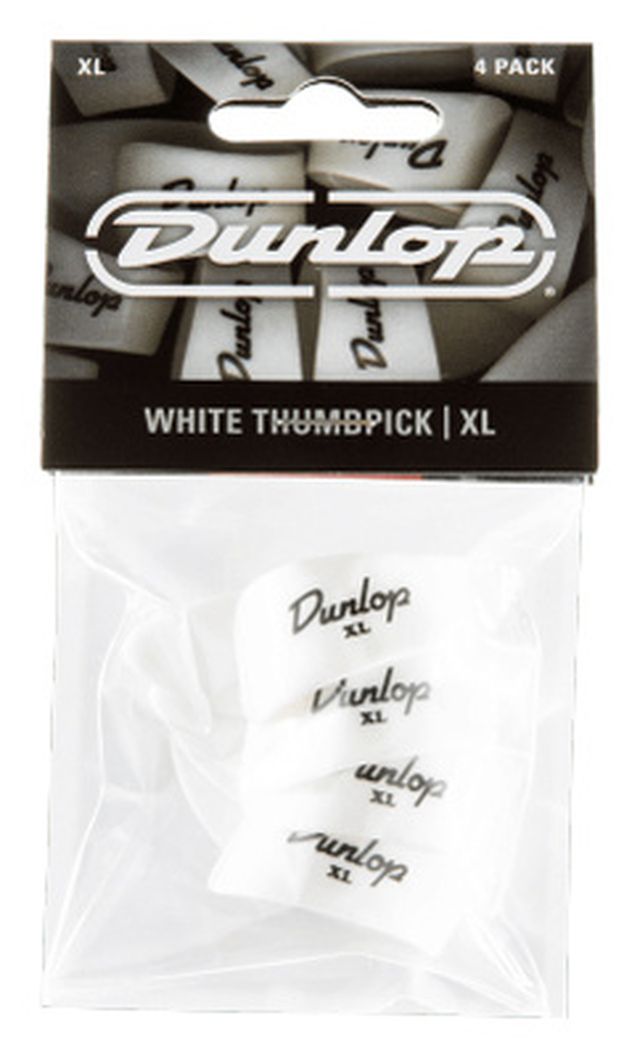 Dunlop Thumb Pick XL white 4er Set