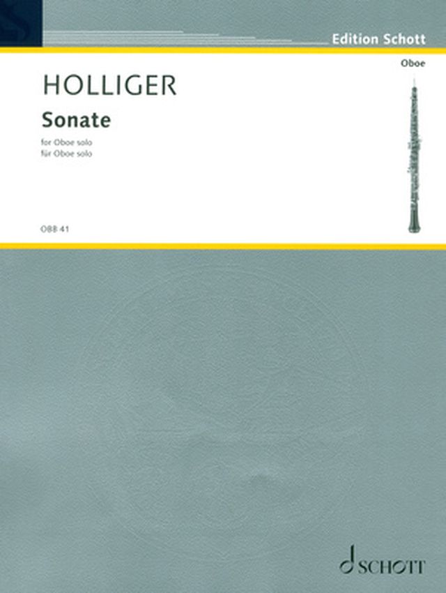 Schott Holliger Sonate Oboe