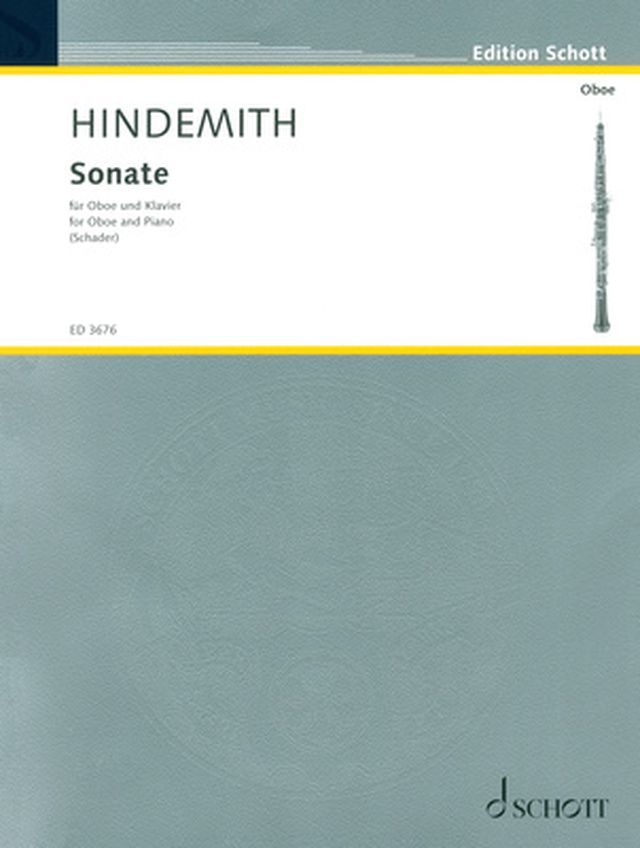 Schott Hindemith Sonate Oboe