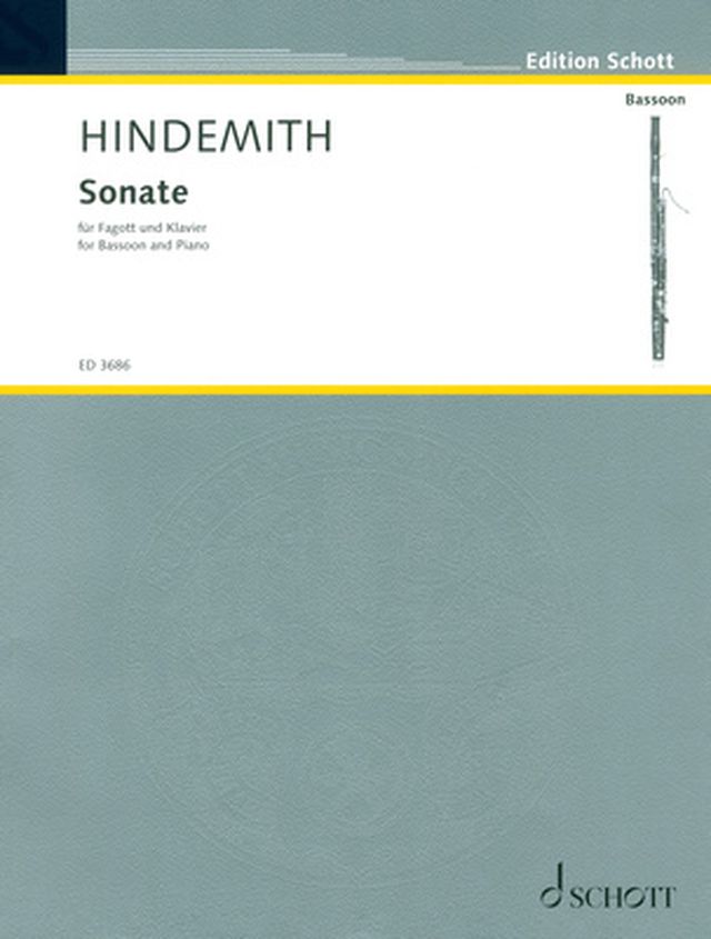 Schott Hindemith Sonate Bassoon