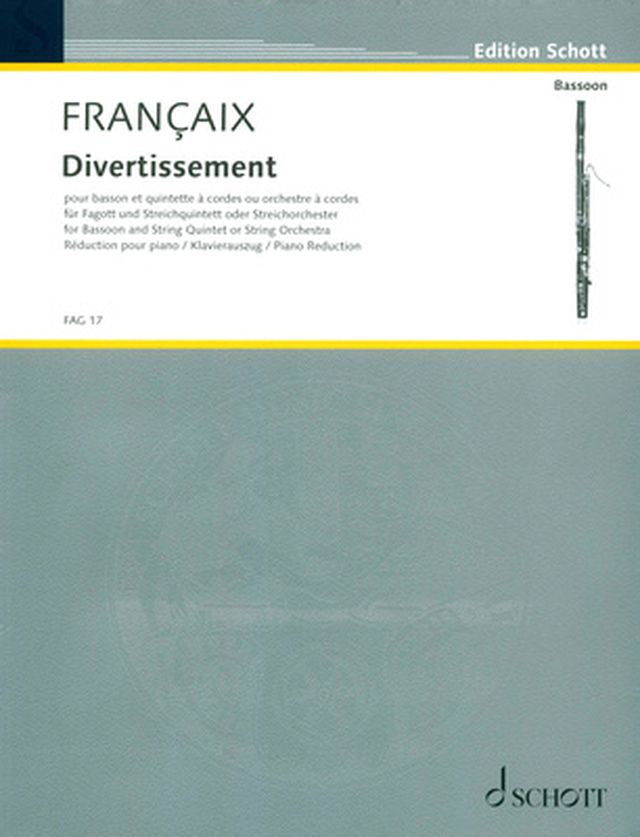 Schott Francaix Divertissement