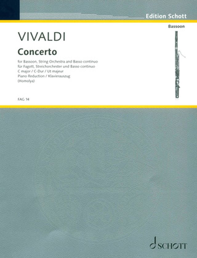 Schott Vivaldi Concerto C-Dur Bassoon