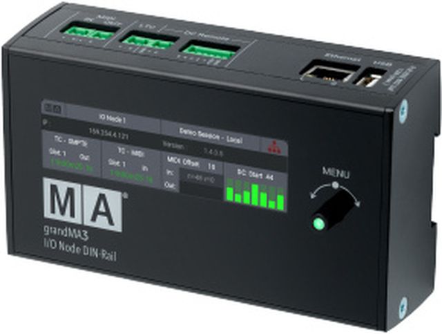 MA Lighting grandMA3 I/O Node DIN-Rail