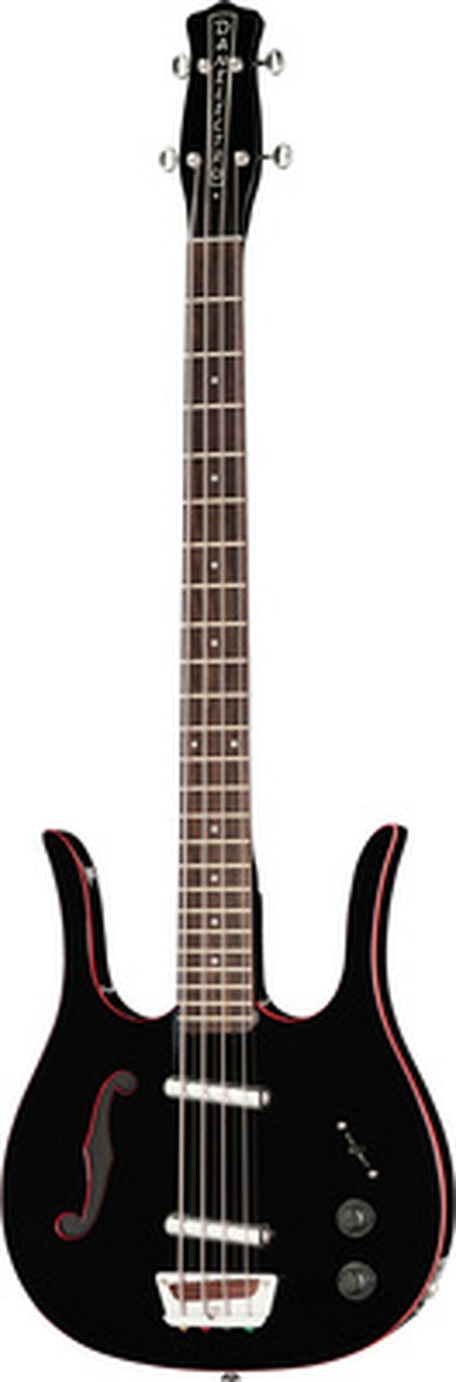 Danelectro 58 Longhorn Bass Black Red