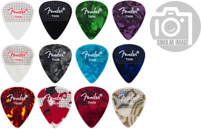 Fender 351 Dotted Celluloid 12Pk Med