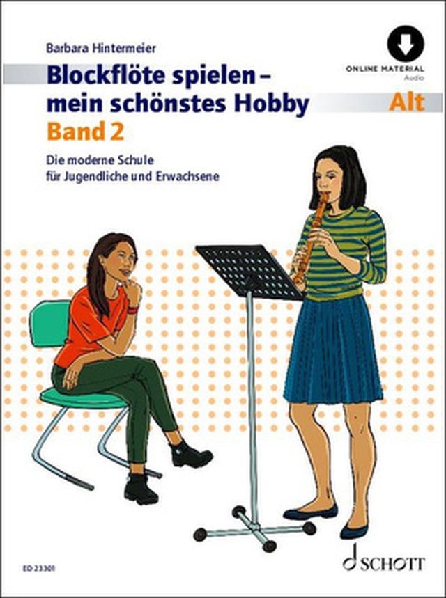 Schott Blockflöte Spielen Hobby 2 Alt