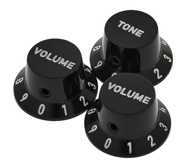 Harley Benton Parts ST Poti Knob Set Ebony