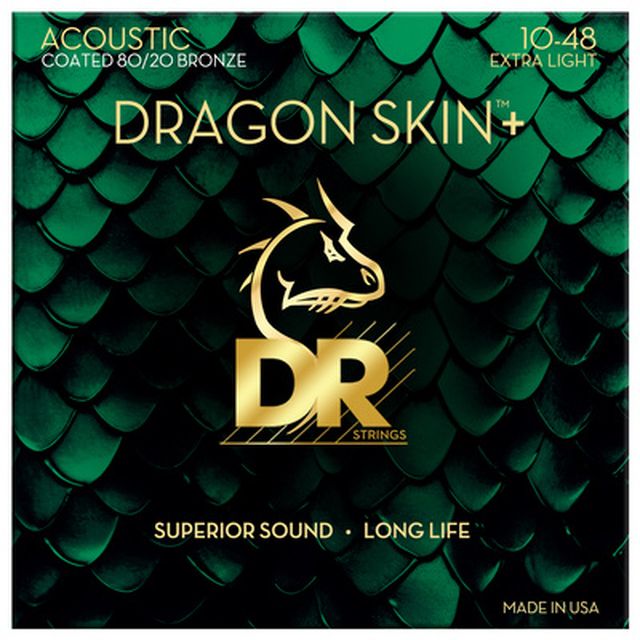 DR Strings Dragon Skin+ DA8-10 Coated