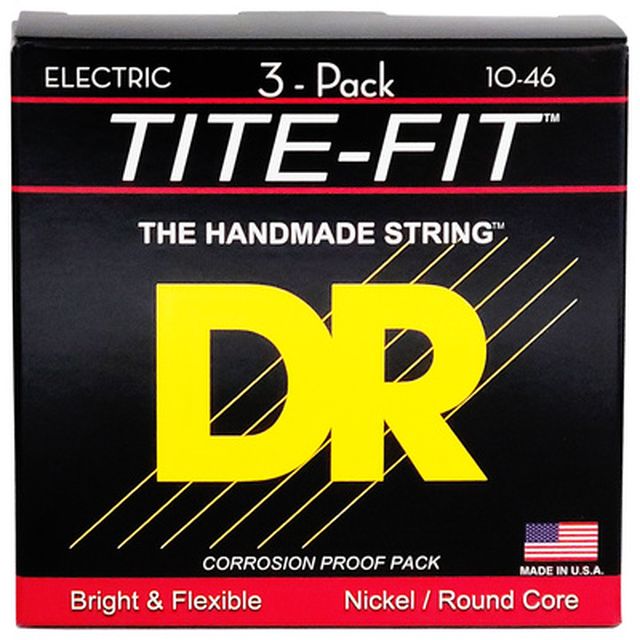 DR Strings Tite-Fit MT-10 3-Pack