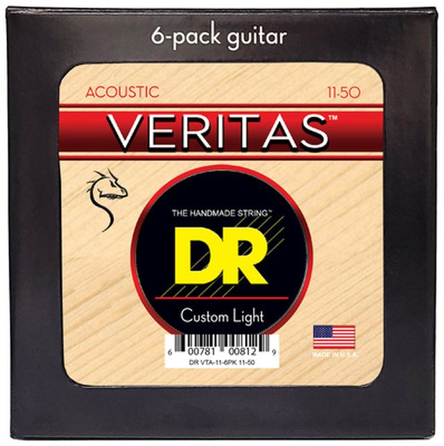 DR Strings Veritas Acoustic VTA-11 6-Pack