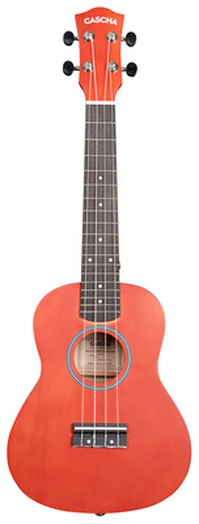 Cascha Concert Uke Linden Set RED