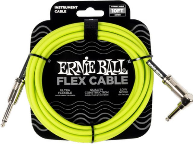 Ernie Ball Flex Cable 10ft Green P06465