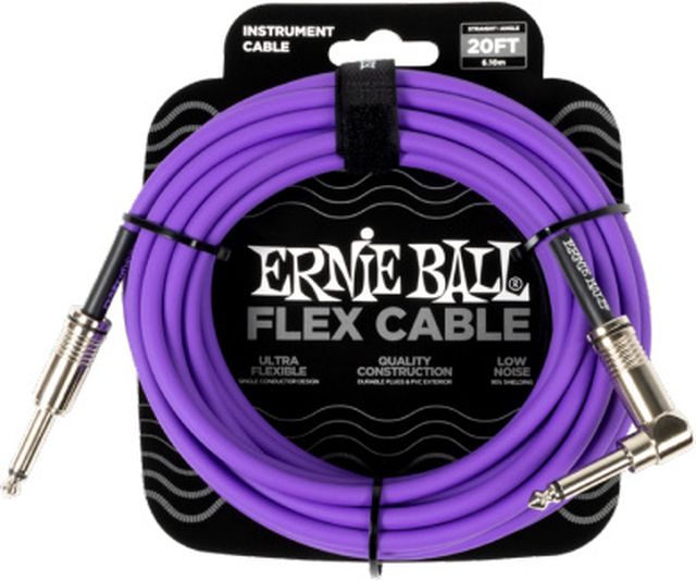 Ernie Ball Flex Cable 20ft Purple P06466