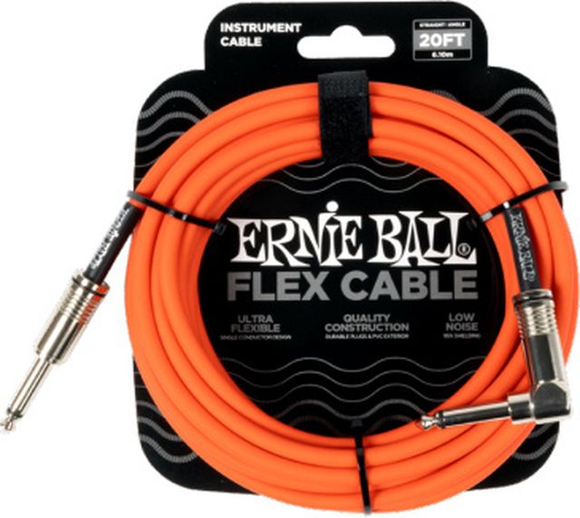 Ernie Ball Flex Cable 20ft Orange P06467