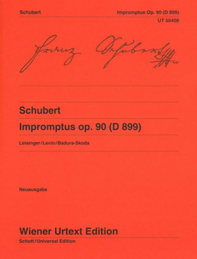 Wiener Urtext Edition Schubert Impromptus op. 90