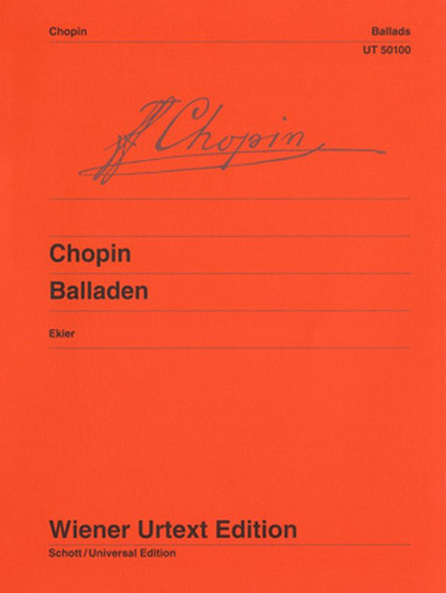 Wiener Urtext Edition Chopin Balladen