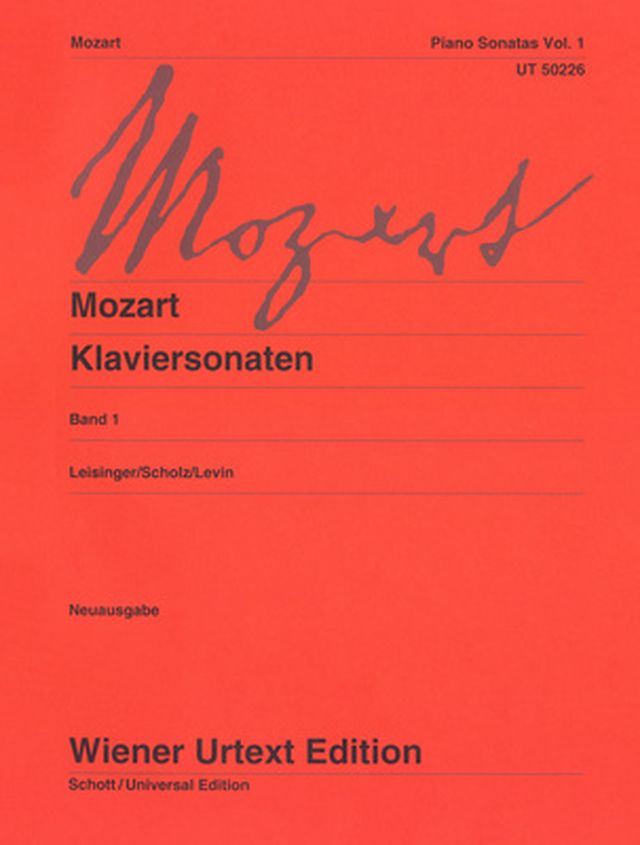 Wiener Urtext Edition Mozart Klaviersonaten 1