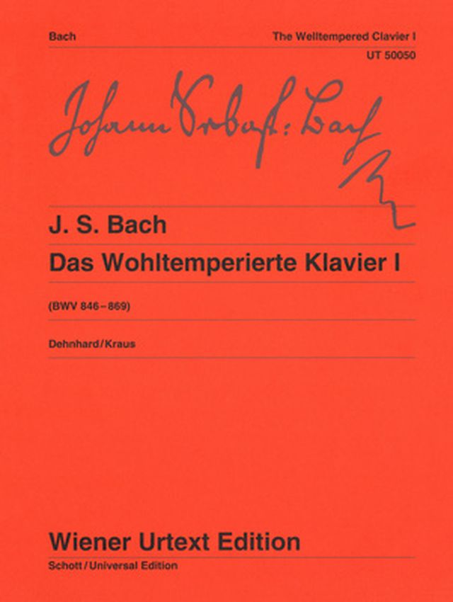 Wiener Urtext Edition Bach Wohltemperierte Klavier 1