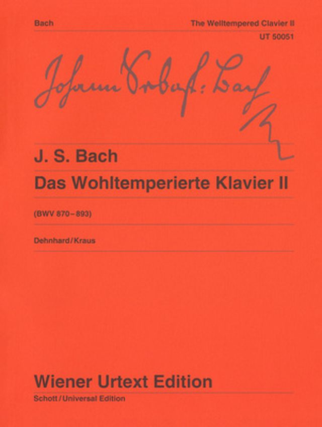 Wiener Urtext Edition Bach Wohltemperierte Klavier 2