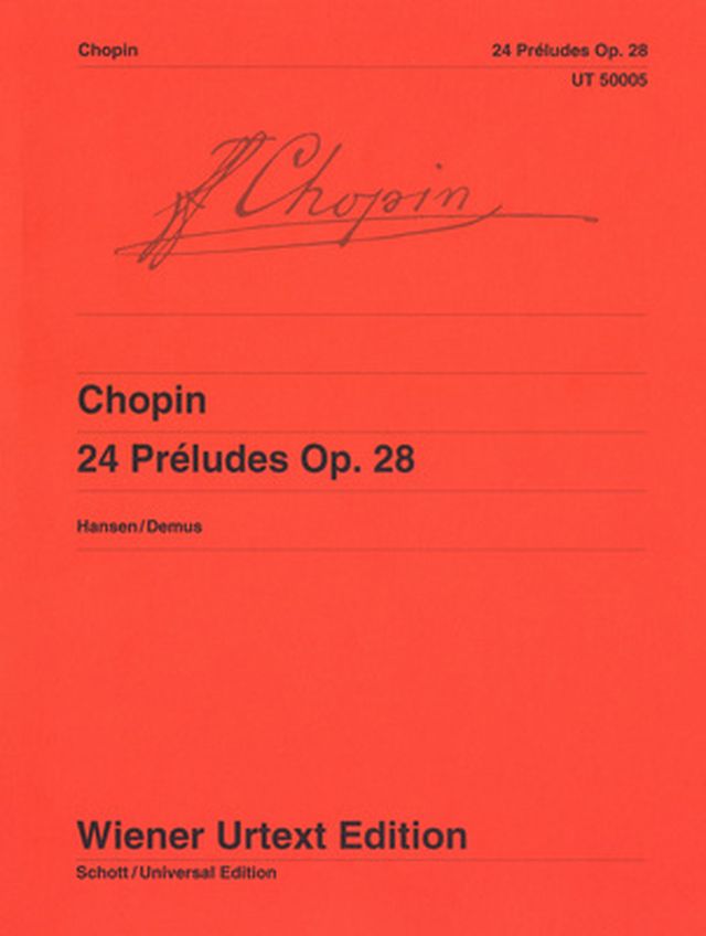 Wiener Urtext Edition Chopin 24 Préludes op. 28