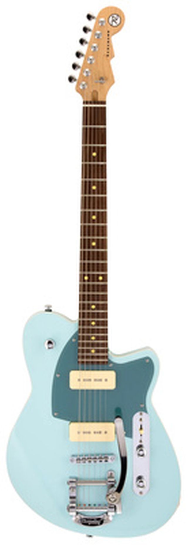 Reverend Charger 290 Bigsby Chron. Blue