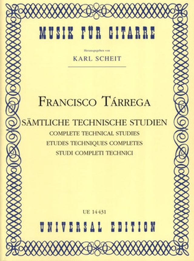 Universal Edition Tárrega Technische Studien
