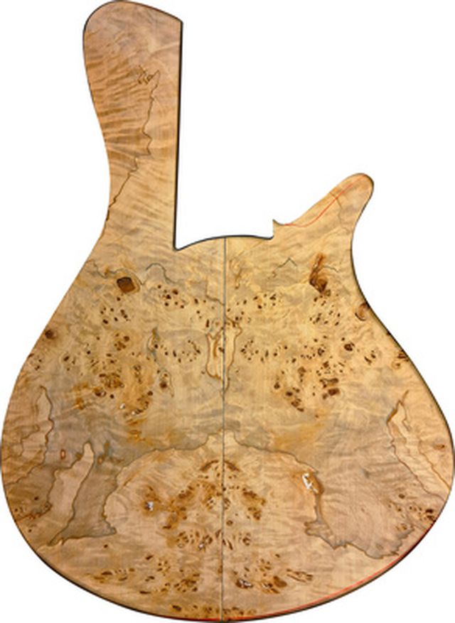 Franz Bassguitars Wega 5 Poplar Burl Premium