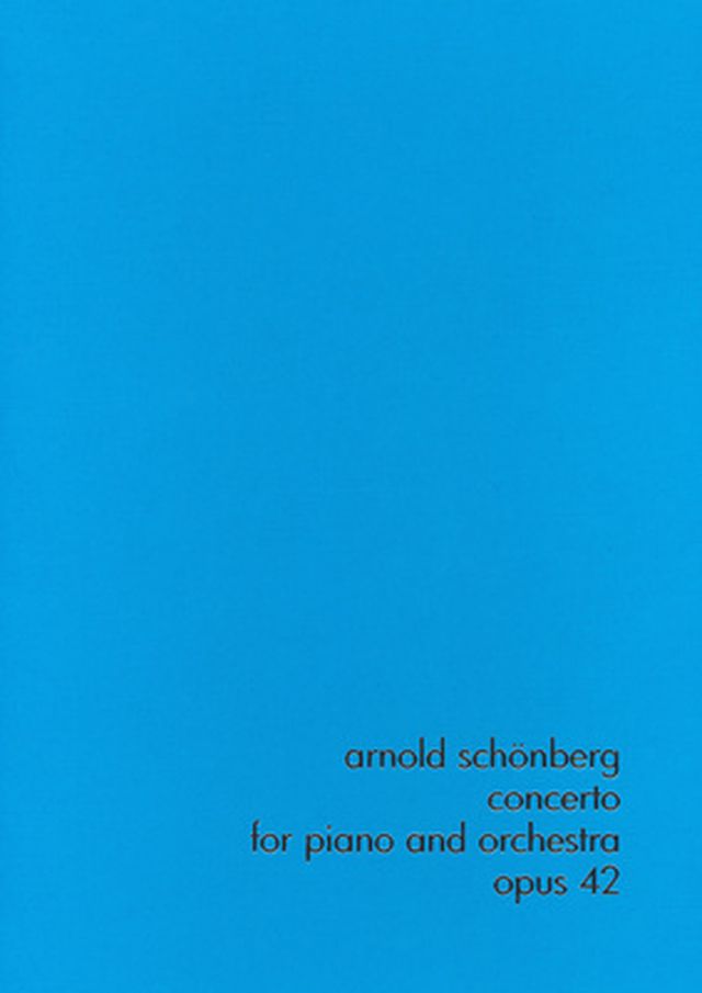 Henle Verlag Schönberg Klavierkonzert op. 4