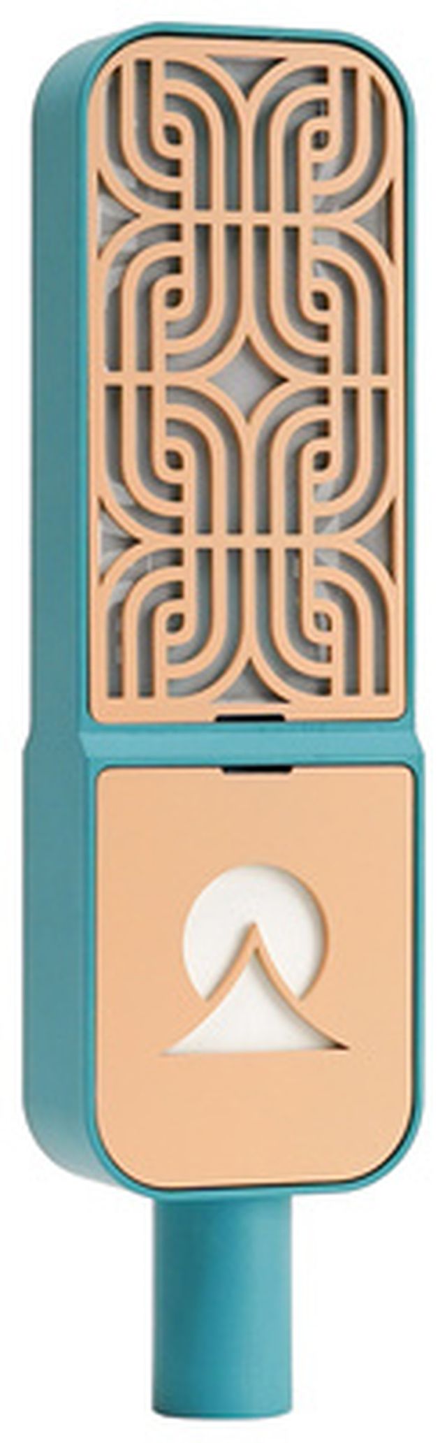 Ohma World Motif Ribbon Teal & Apricot