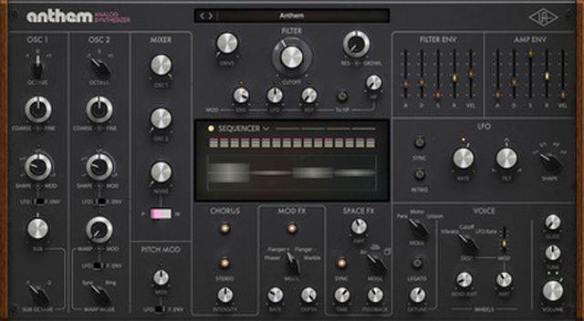Universal Audio Anthem Analog Synthesizer