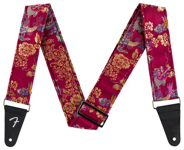 Fender Satin Dragon Strap Wine