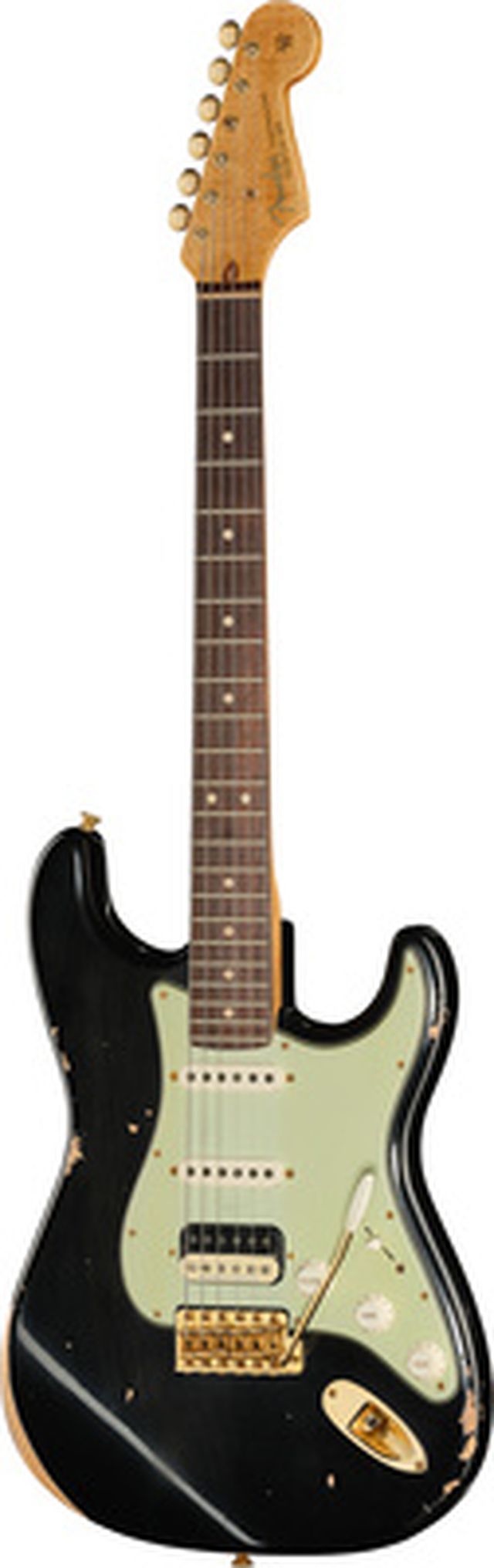 Fender 63 Strat RW Black Relic HSS