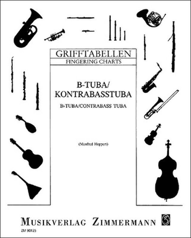 Zimmermann Verlag Grifftabelle Tuba B