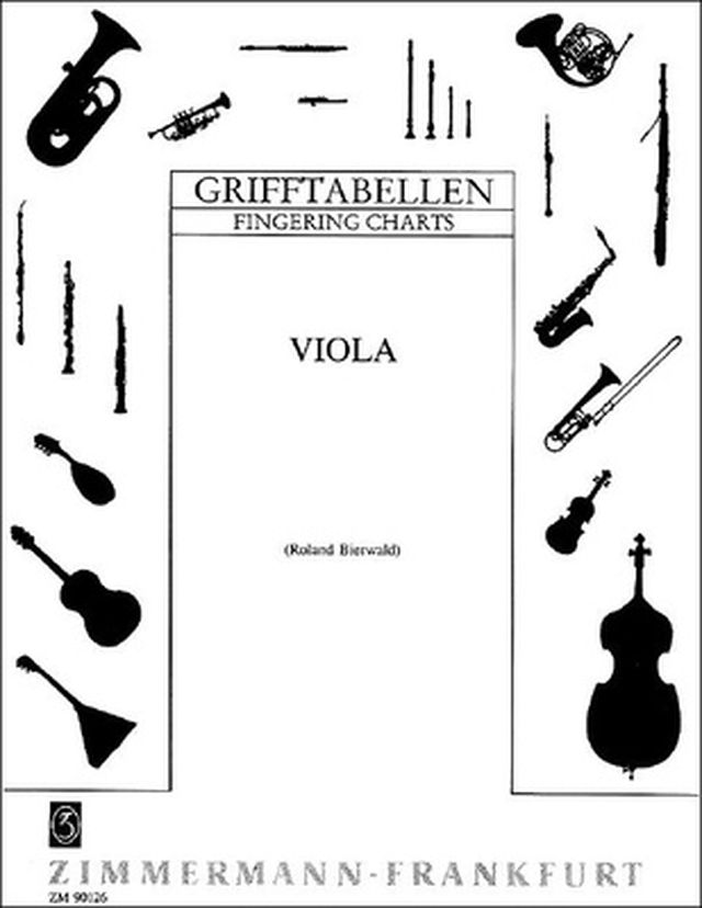Zimmermann Verlag Grifftabelle Viola