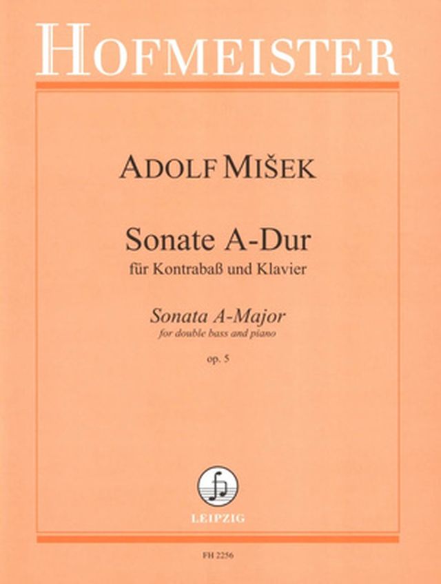 Friedrich Hofmeister Verlag Misek Sonate A-dur Kontrabass