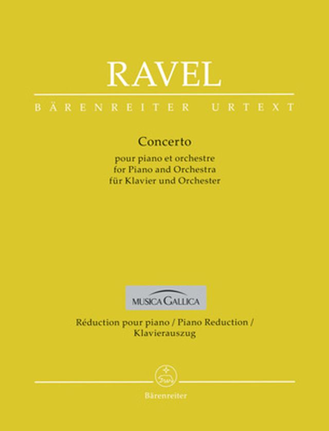 Bärenreiter Ravel Concerto für Klavier