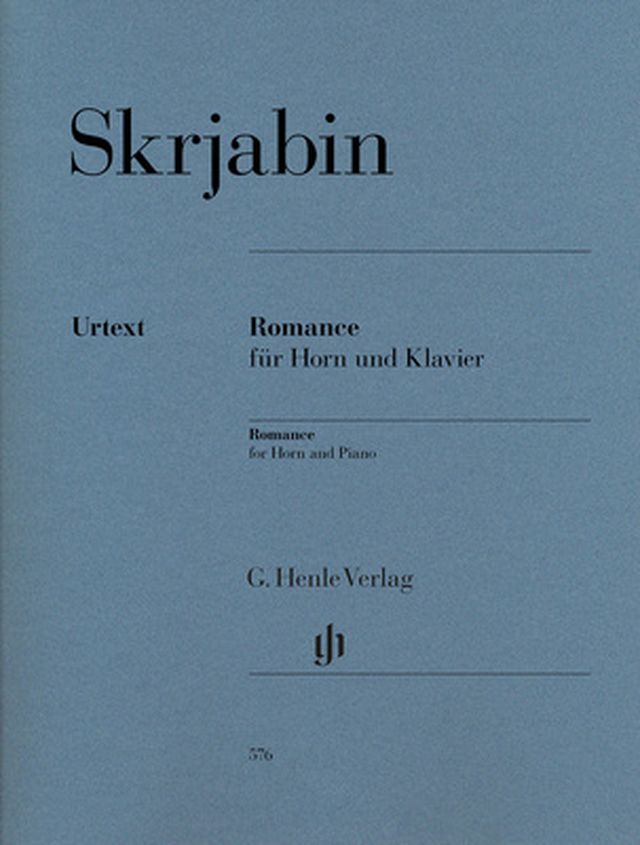 Henle Verlag Skrjabin Romance für Horn
