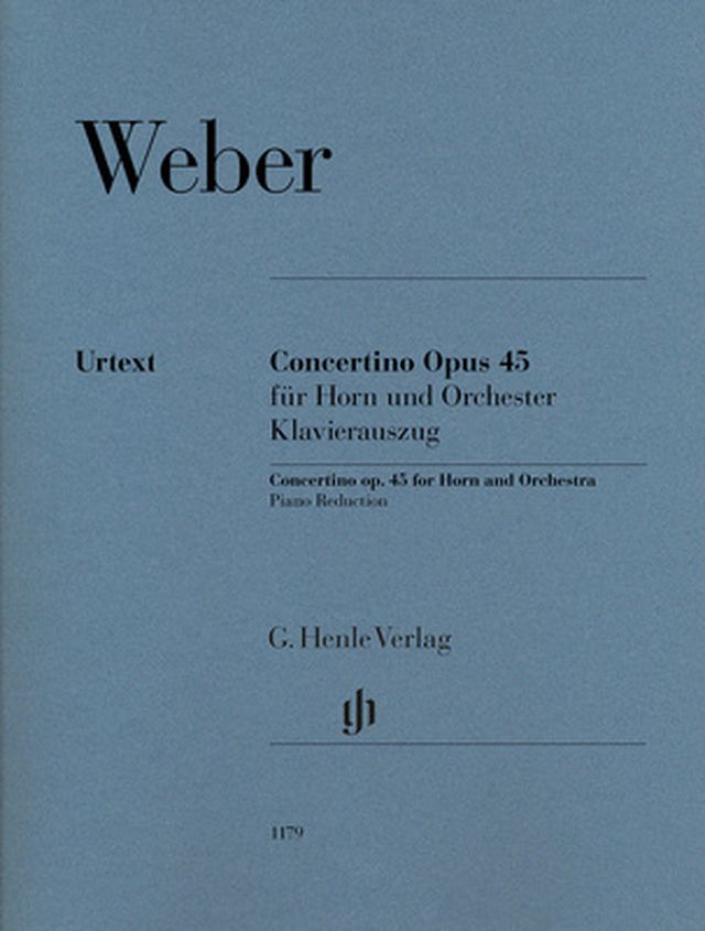 Henle Verlag Weber Concertino op.45 Horn