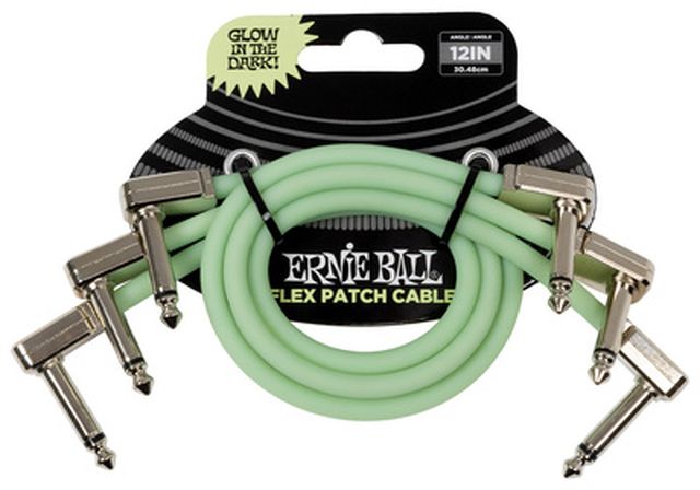 Ernie Ball Flex Patch Cable 12" GID Set