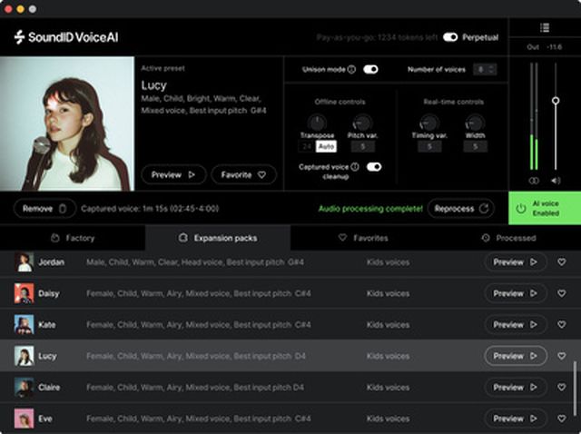 Sonarworks SoundID VoiceAI Kids Expansion