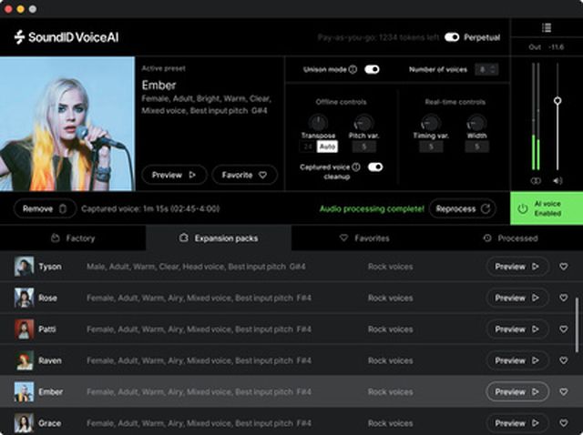 Sonarworks SoundID VoiceAI Rock Expansion