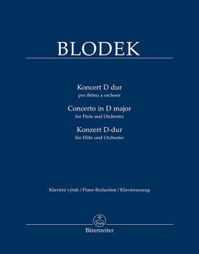 Bärenreiter Blodek Konzert für Flöte D-Dur
