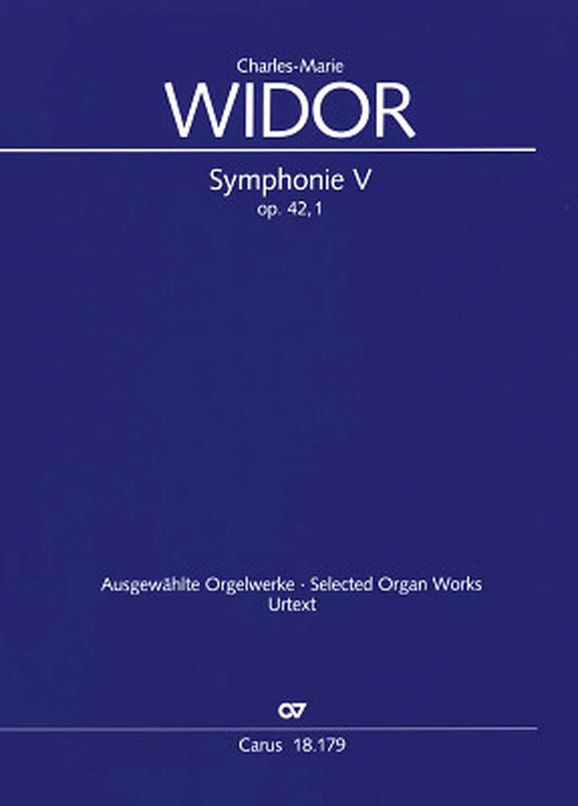 Carus Verlag Widor Sinfonie V