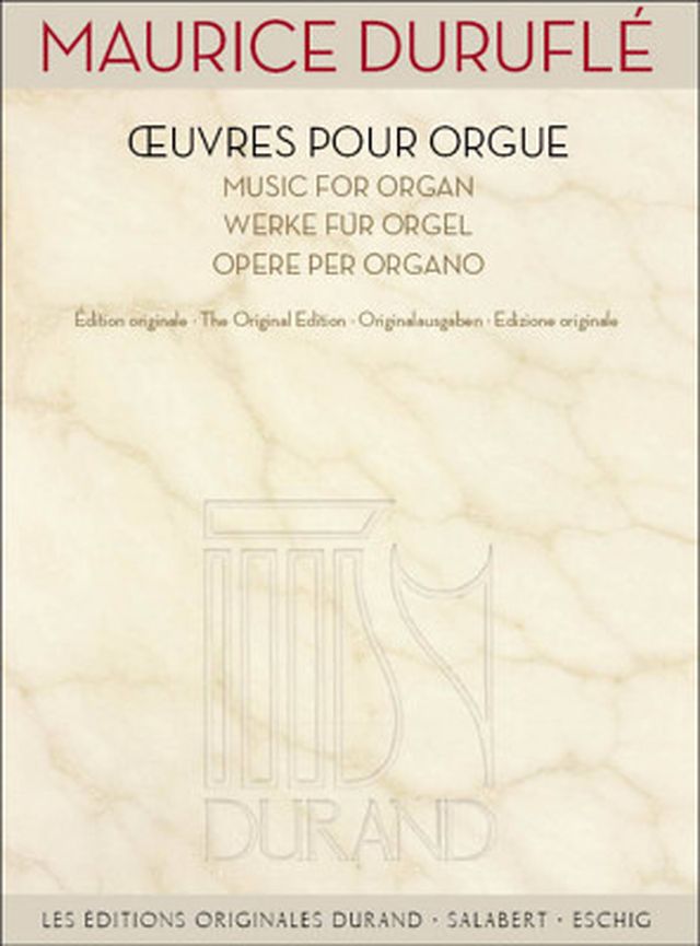 Editions Durand Duruflé Werke für Orgel