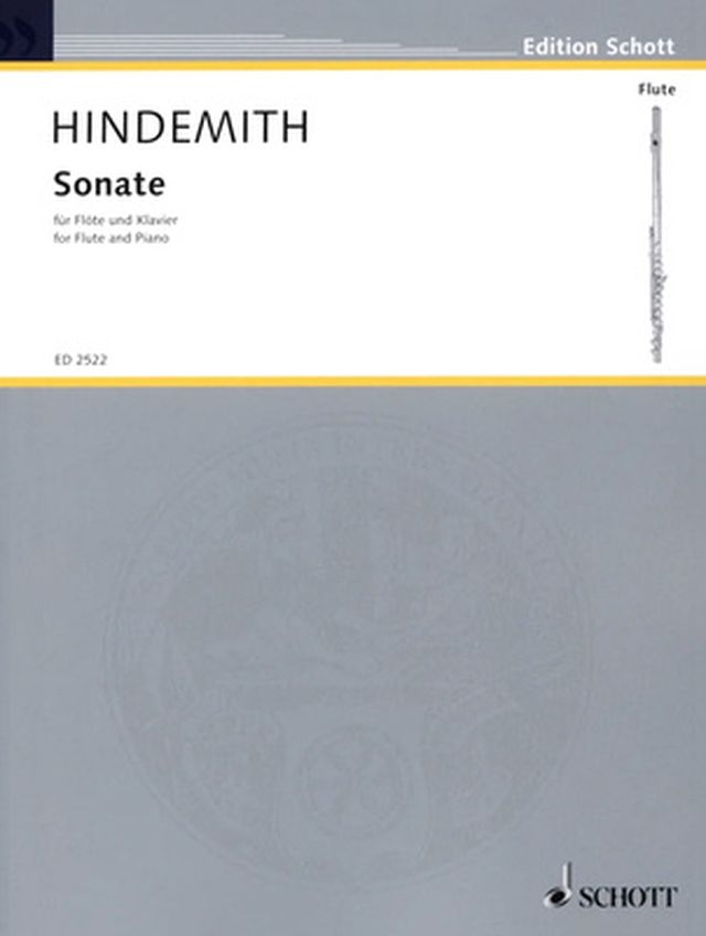 Schott Hindemith Sonate Querflöte