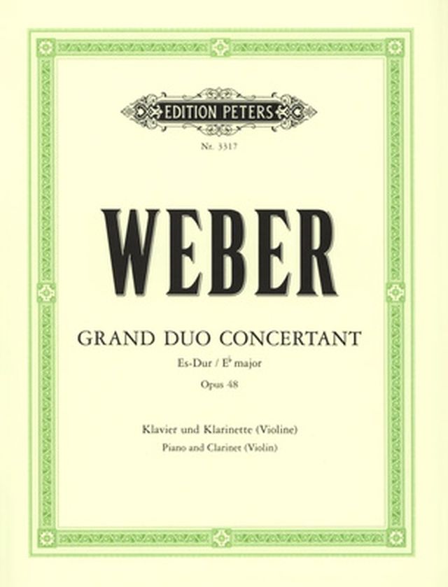 Edition Peters Weber Grand Duo Concertant
